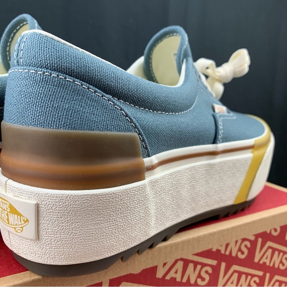 Vans Era Stacked Platform Blue Gold Womens Various Sizes - Picture 5 of 14